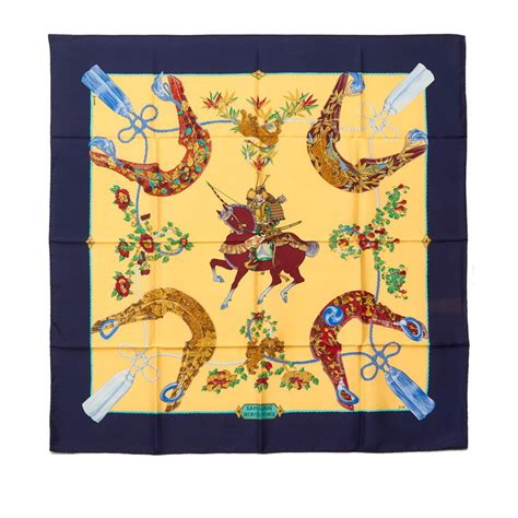 carré hermes samurai|Hermes Silk Scarf: Samourai at 1stDibs .